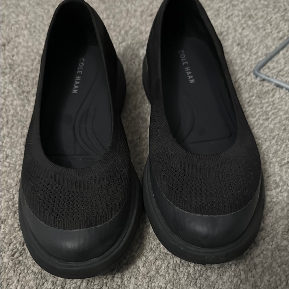 Cole Haan Women's Black Non Slip Safety Shoes. Made by Shoes for Crews.